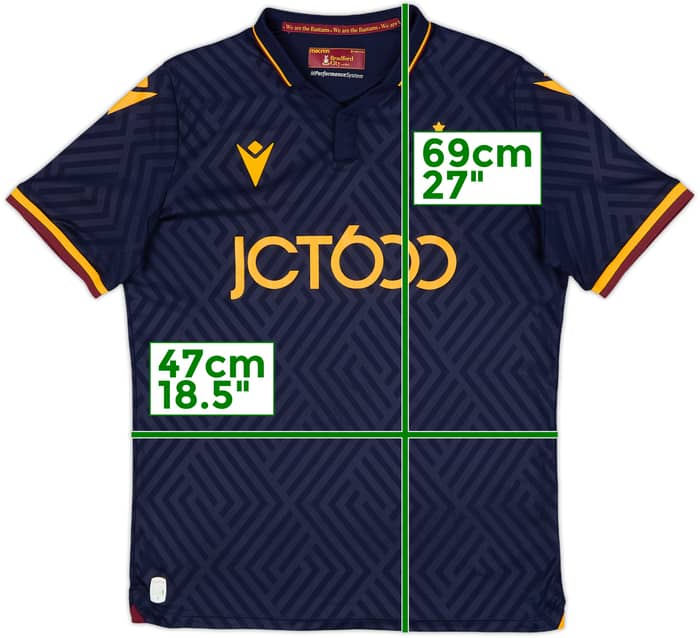 2023-24 Bradford City Away Shirt - 9/10 - (S)