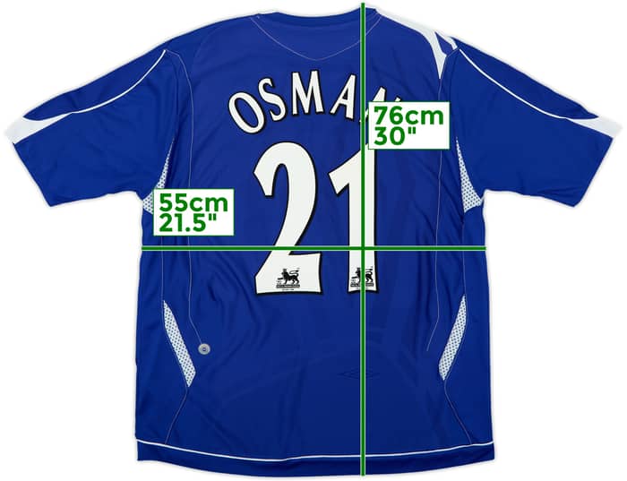 2006-07 Everton Home Shirt Osman #21 - 7/10 - (XL)