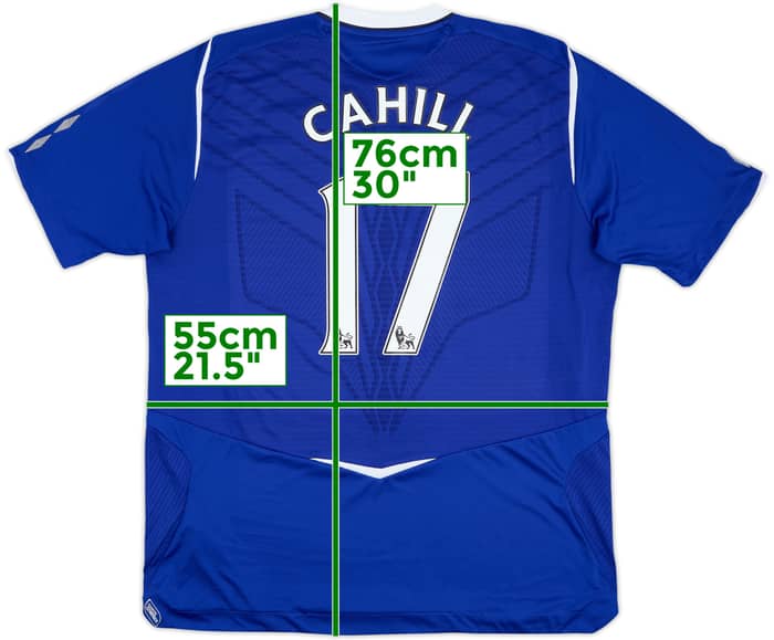 2008-09 Everton Home Shirt Cahill #17 - 8/10 - (XL)