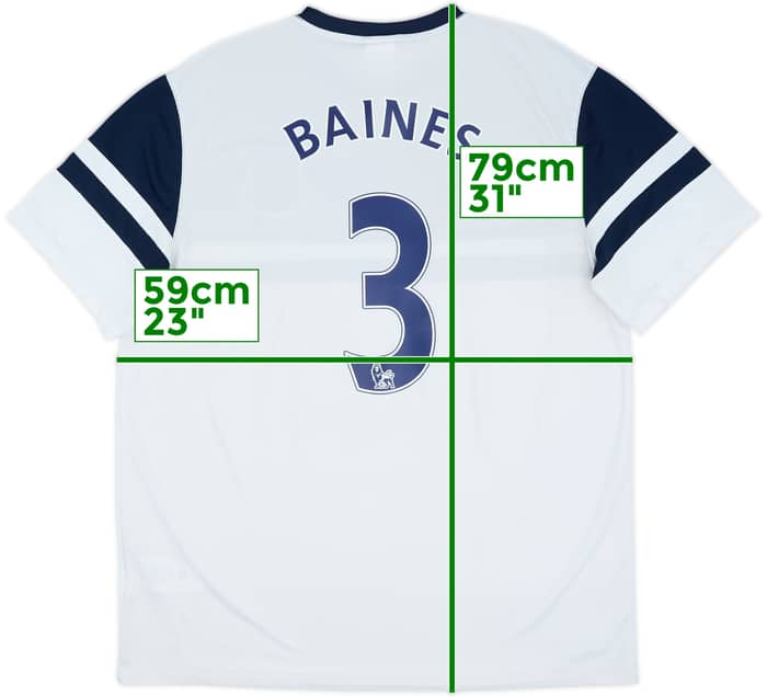 2013-14 Everton Third Shirt Baines #3 - 8/10 - (XL)
