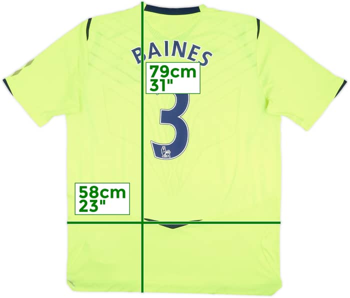 2008-09 Everton Third Shirt Baines #3 - 8/10 - (XL)