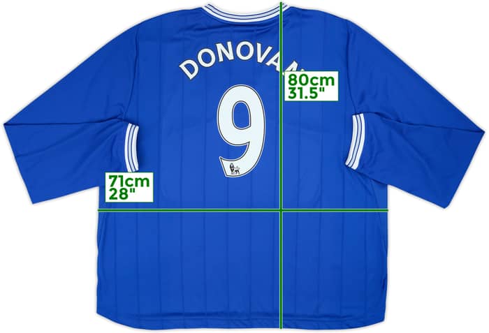 2009-10 Everton Home L/S Shirt Donovan #9 - 8/10 - (3XL)