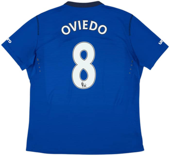 2014-15 Everton Home Shirt Oviedo #8 - 8/10 - (XL)