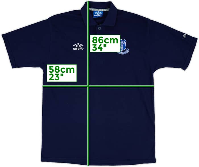 1999-00 Everton Umbro Polo Shirt - 9/10 - (XL)