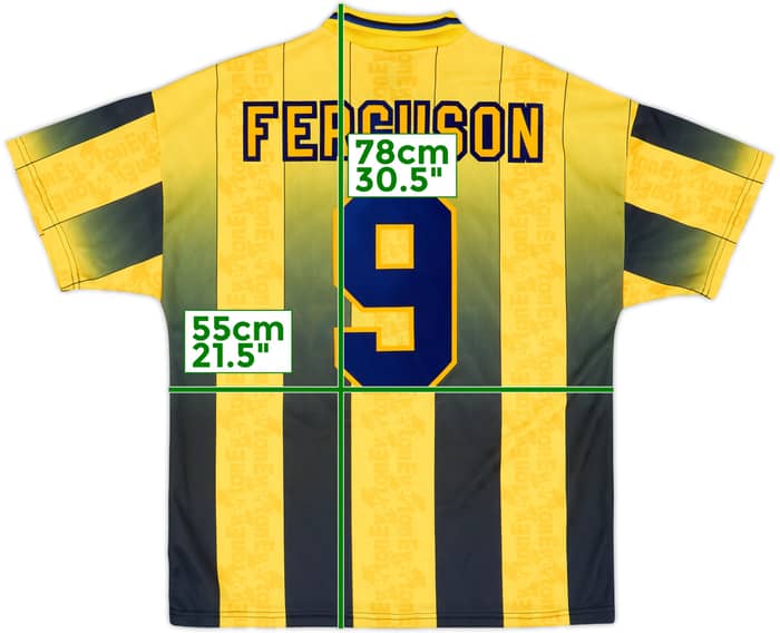 1996-98 Everton Away Shirt Ferguson #9 - 10/10 - (L)
