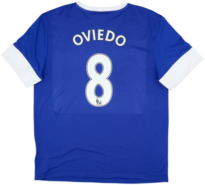 2012-13 Everton Home Shirt Oviedo #8 - 10/10 - (XL)