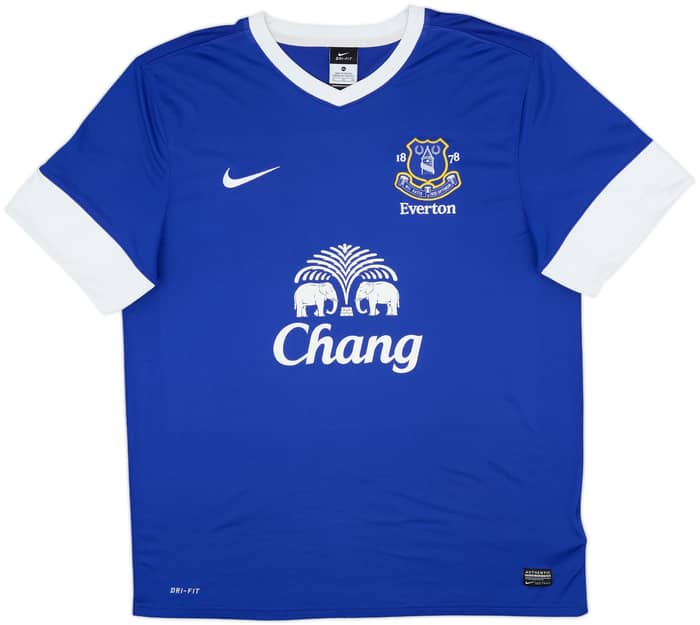 2012-13 Everton Home Shirt Oviedo #8 - 10/10 - (XL)