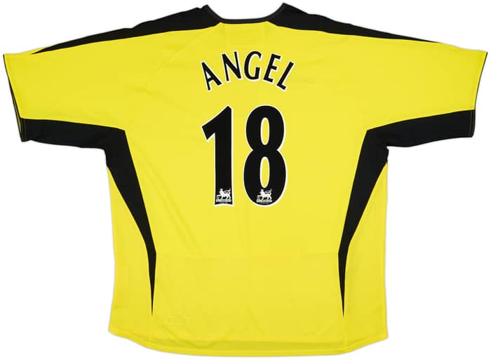 Camiseta de visitante del Aston Villa 2003-04 Angel #18 - 9/10 - (XXL)