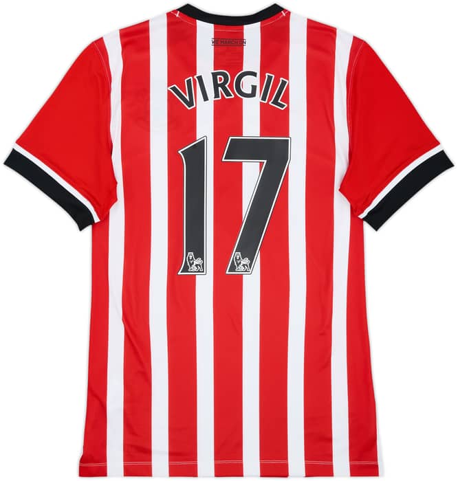 2016-17 Southampton Home Shirt Virgil #17 - 8/10 - (M)