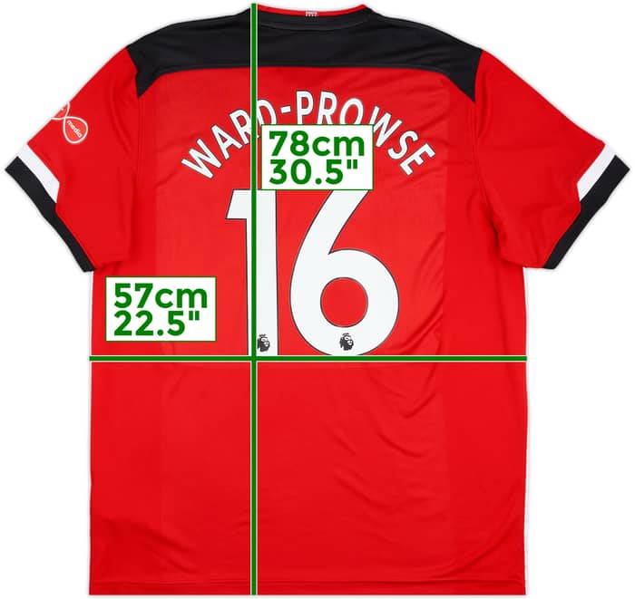 2019-20 Southampton Home Shirt Ward-Prowse #16 - 7/10 - (XXL)