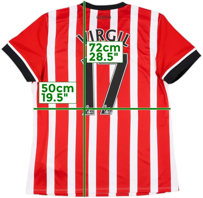 2016-17 Southampton Home Shirt Virgil #17 - 10/10 - (Women's XL)