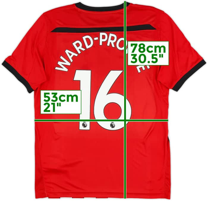 2018-19 Southampton Home Shirt Ward-Prowse #16 - 8/10 - (L)