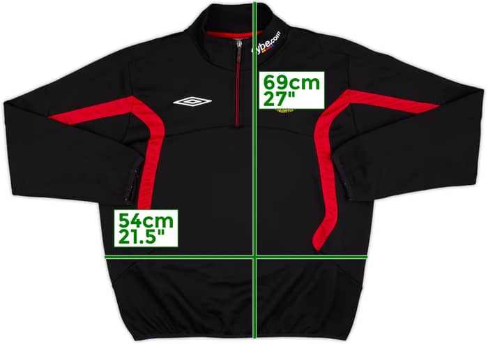 2010-11 Southampton Umbro 1/4 Zip Training Top - 9/10 - (L)