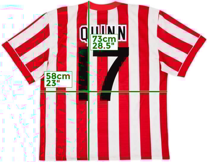1996-97 Sunderland Home Shirt Quinn #17 - 6/10 - (L)