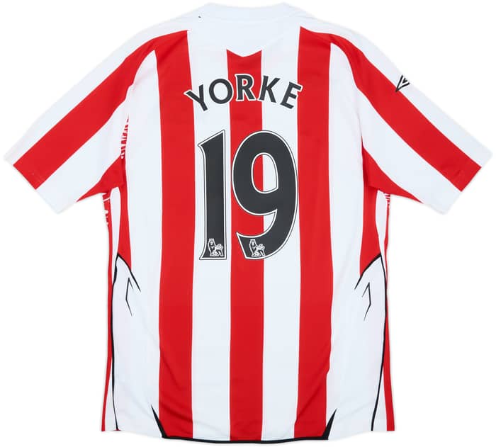 2007-08 Sunderland Home Shirt Yorke #19 - 8/10 - (M)