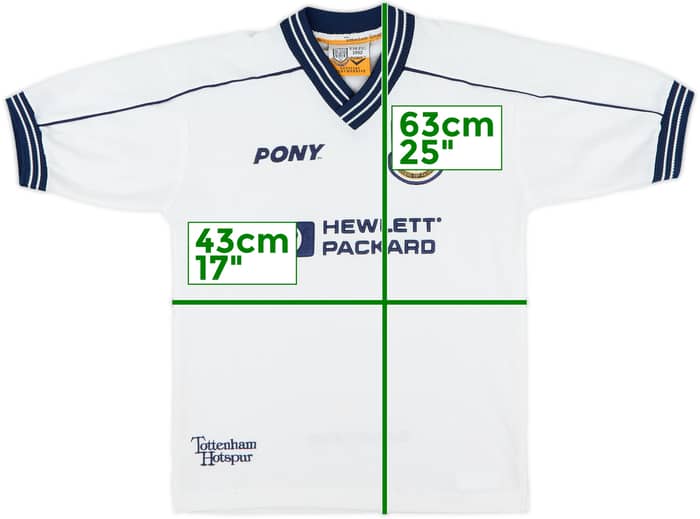 1997-99 Tottenham Home Shirt - 6/10 - (L.Boys)