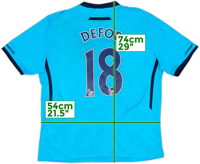 2013-14 Tottenham Away Shirt Defoe #18 - 8/10 - (XL)