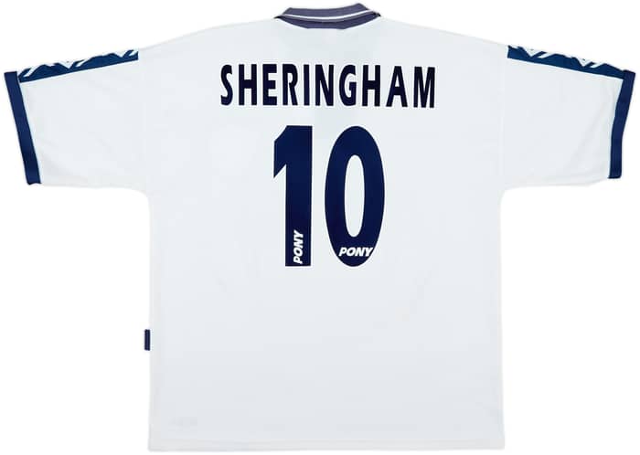 1995-97 Tottenham Home Shirt Sheringham #10 - 6/10 - (XL)