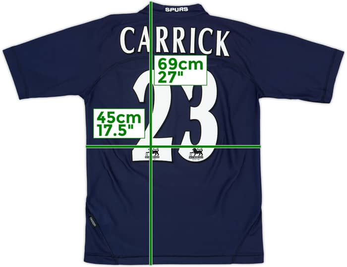 Camiseta de visitante del Tottenham 2004-05 Carrick #23 - 7/10 - (M)