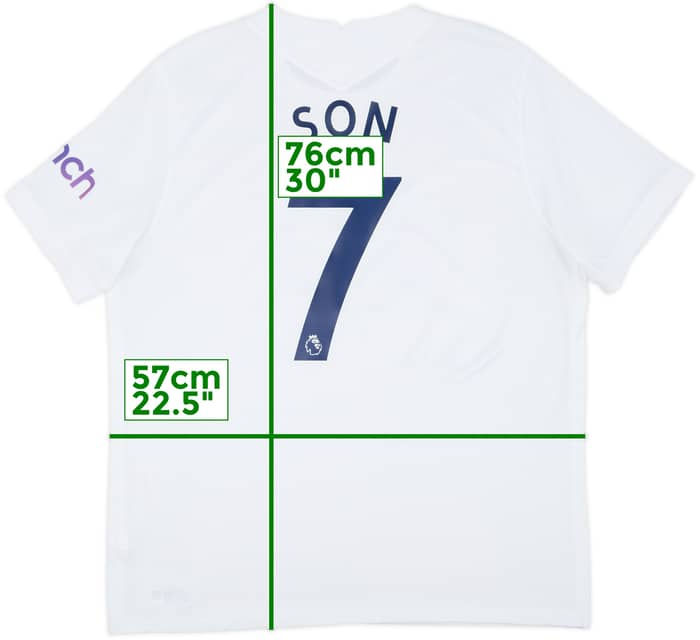 2021-22 Tottenham Home Shirt Son #7 - 8/10 - (XL)