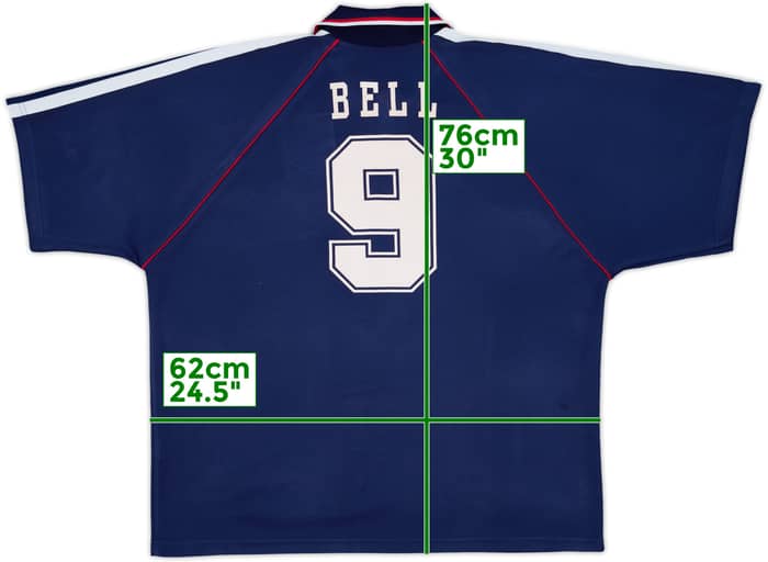 1998-99 West Brom Third Shirt Bell #9 - 8/10 - (XL)