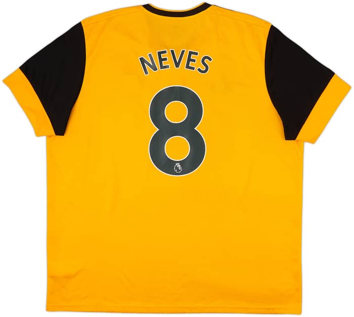 2020-21 Wolves Home Shirt Neves #8 - 6/10 - (XXL)