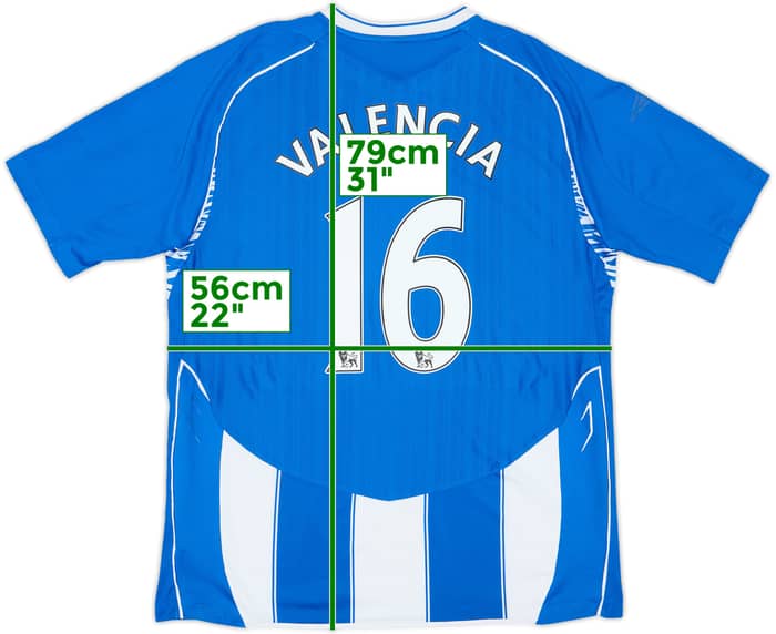 2007-08 Wigan Home Shirt Valencia #16 - 7/10 - (XL)