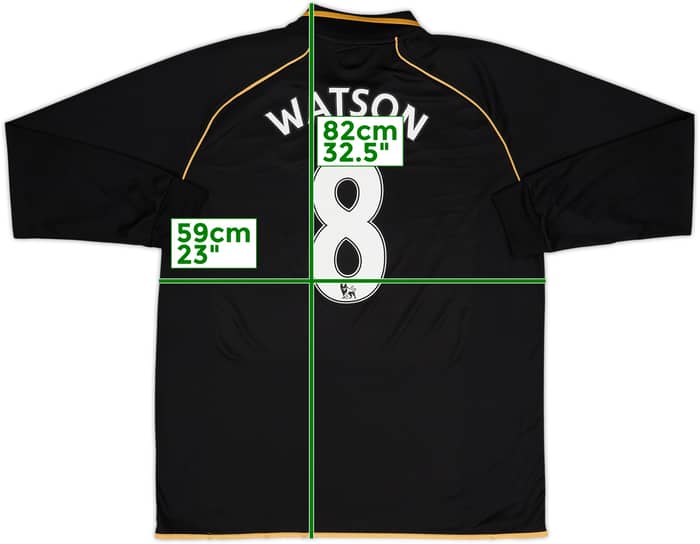 2010-11 Wigan Away L/S Shirt Watson #8 - 6/10 - (XXL)