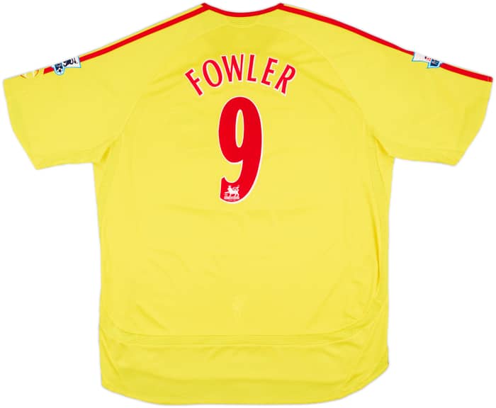 2006-07 Liverpool Away Shirt Fowler #9 - 7/10 - (XL)