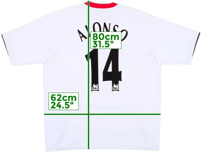 2005-06 Liverpool Away Shirt Alonso #14 - 8/10 - (XL)