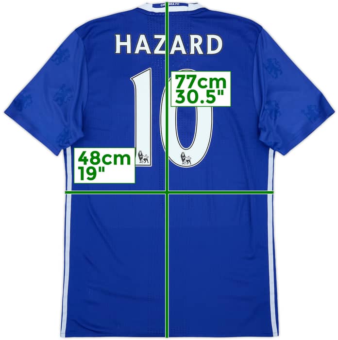 2016-17 Chelsea Authentic Home Shirt Hazard #10 - 9/10 - (L)