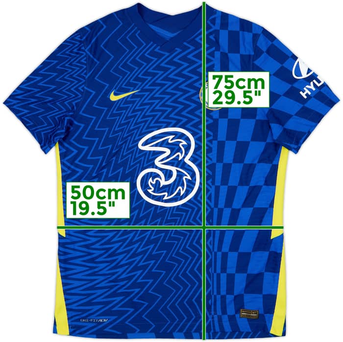 2021-22 Chelsea Player Issue Home Shirt 'Champions #21 Of Europe' - 10/10 - (L)