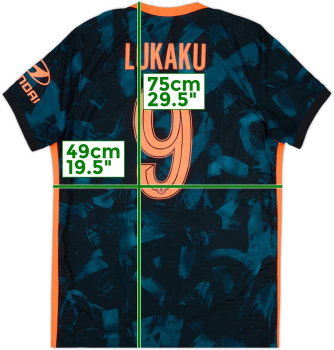 2021-22 Chelsea Authentic Third Shirt Lukaku #9 - 9/10 - (L)