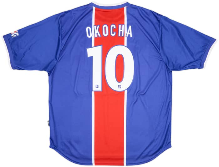 1999-00 Paris Saint-Germain Home Shirt Okocha #10 - 6/10 - (XXL)