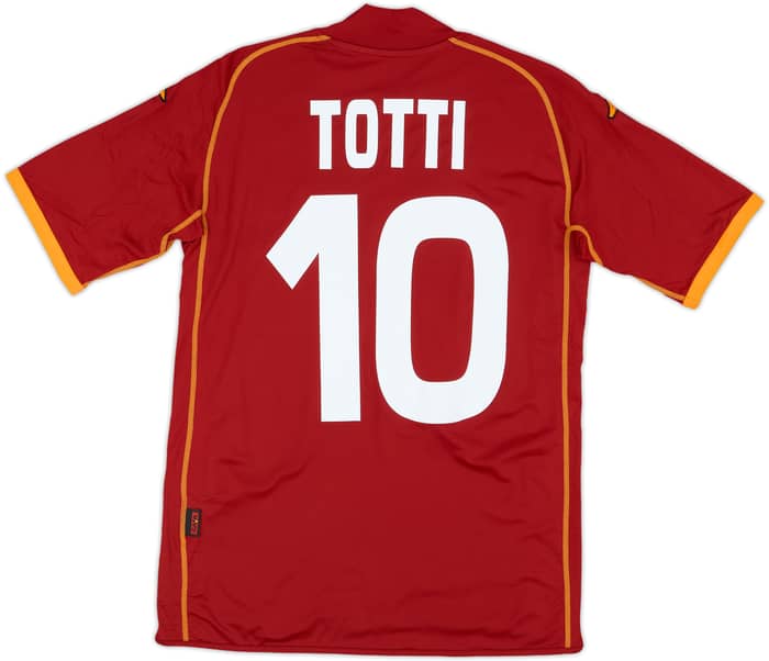 2008-09 Roma Home Shirt Totti #10 (XS)