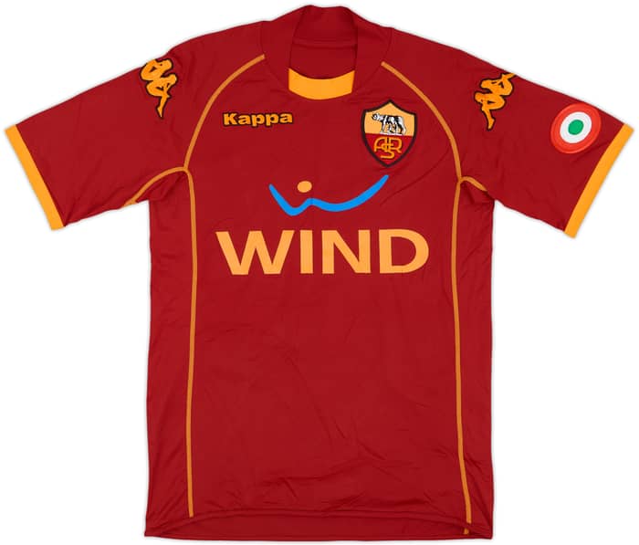 2008-09 Roma Home Shirt Totti #10 (XS)
