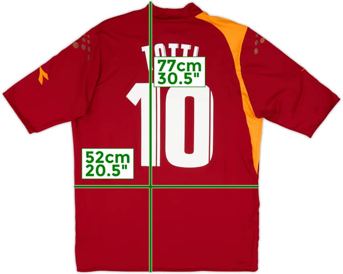 2005-06 Roma Home Shirt Totti #10 (XL)