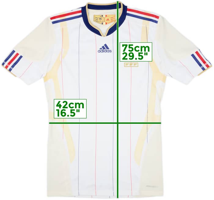2009-10 France Player Issue TechFit Away Shirt Zidane - 5/10 - (L)