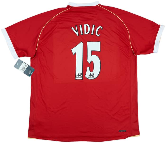 2006-07 Manchester United Home Shirt Vidic #15 (XXL)