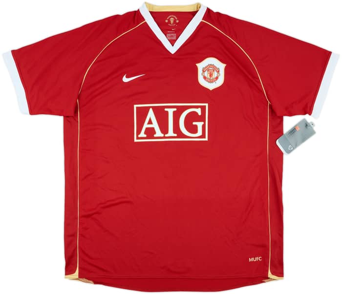 2006-07 Manchester United Home Shirt Vidic #15 (XXL)