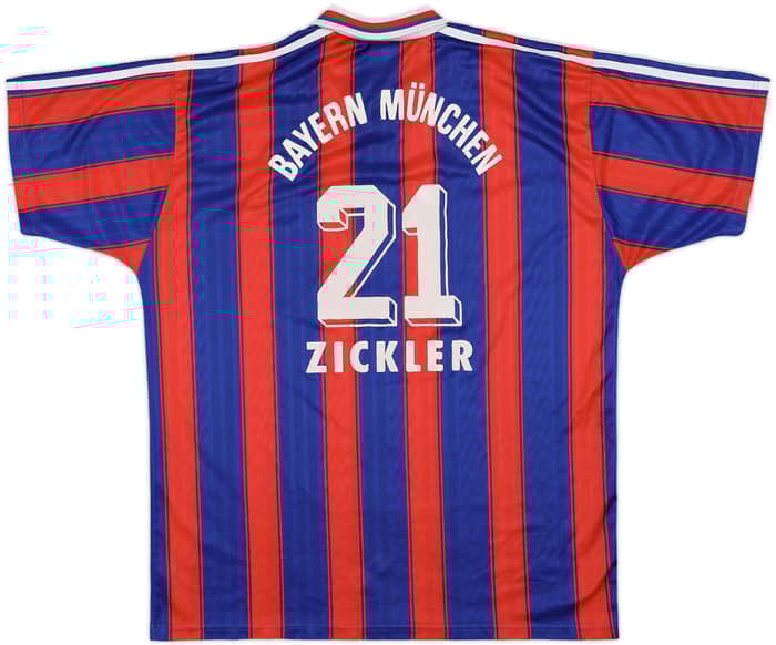 1995-97 Bayern Munich Home Shirt Zickler #21 - 5/10 - (XL)