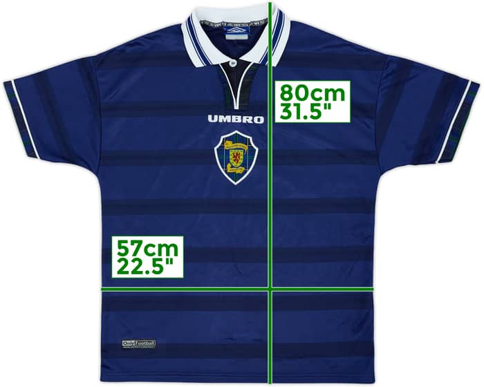 1998-00 Scotland Home Shirt Gallacher - 4/10 - (S)