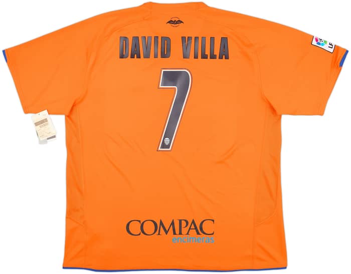 2007-08 Valencia Away Shirt David Villa #7 (XXL)