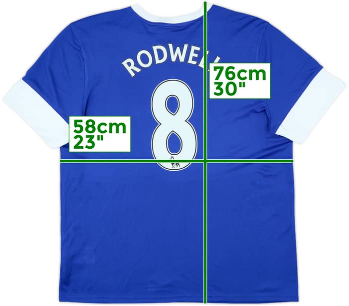 2012-13 Everton Home Shirt Rodwell #8 (XL)