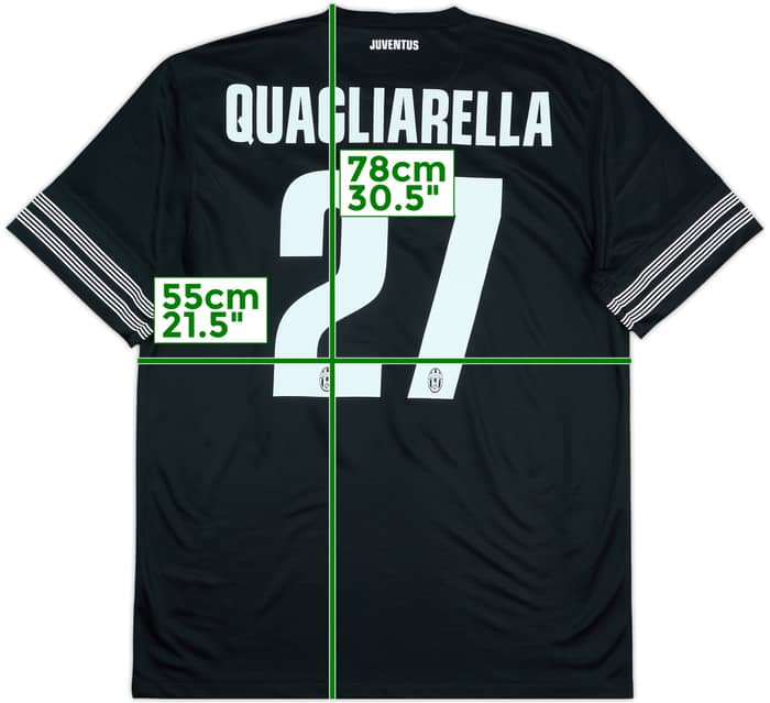 2012-13 Juventus Away Shirt Quagliarella #27 (L)