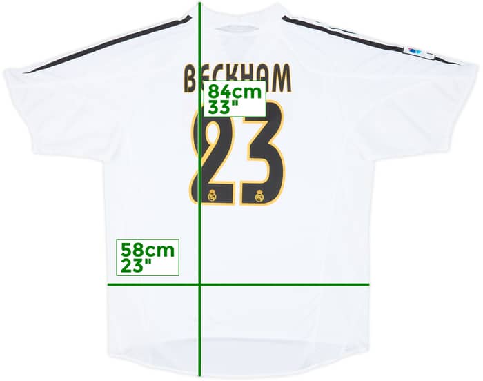 2004-05 Real Madrid Home Shirt Beckham #23 (L)