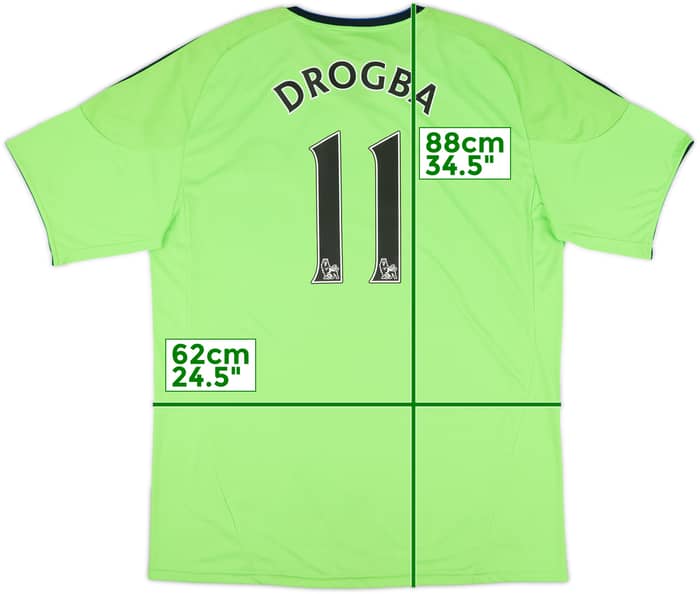 2010-11 Chelsea Third Shirt Drogba #11 (XXL)