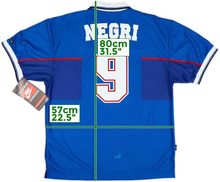 1997-99 Rangers Home Shirt Negri #9 (L)