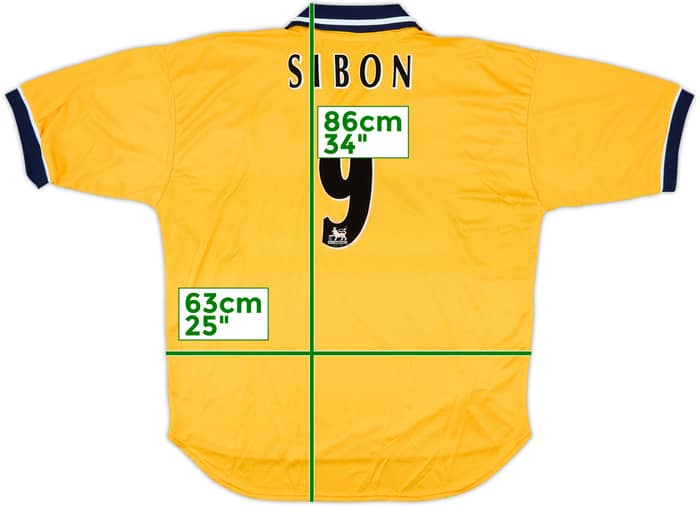 1998-00 Sheffield Wednesday Away Shirt Sibon #9 (XL)