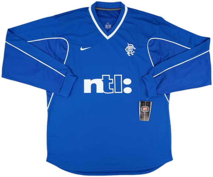 1999-01 Rangers Player Issue Home L/S Shirt (L)